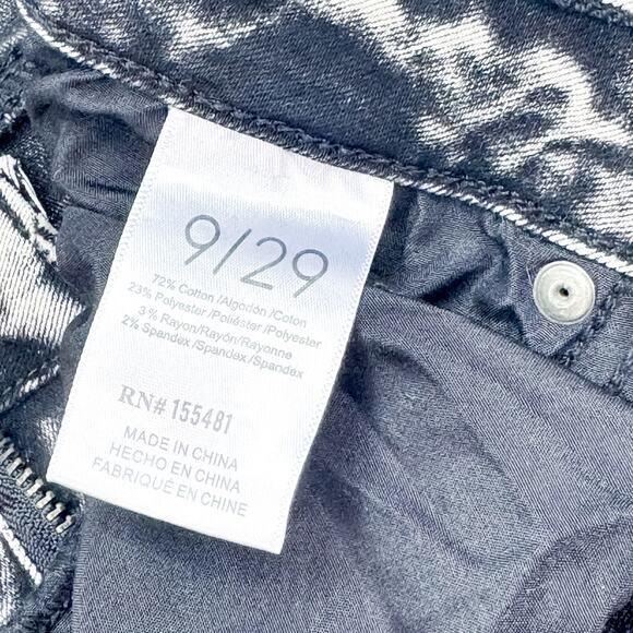 Simple Society Black Acid Wash High-Rise Jeans, Size 9/29 - Picture 6 of 6